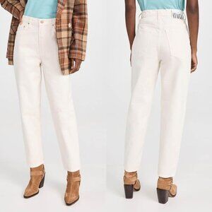 Snacks MOTHER Women’s High Waist Double Stack Ankle Classic White Jeans‎ Sz 26